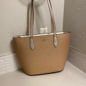 Kate Spade Gold Glitter Tote